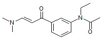 N-Ethyl-N-3-((3-dimethylamino-1-oxo-2-propenyl)phenyl)acetamide N-Ethyl-N-3-((3-dimethylamino-1-oxo-2-propenyl)phenyl)acetamide